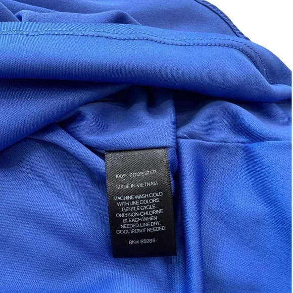 Express Blue Chiffon Halter Skater Dress XXS - Picture 3 of 3